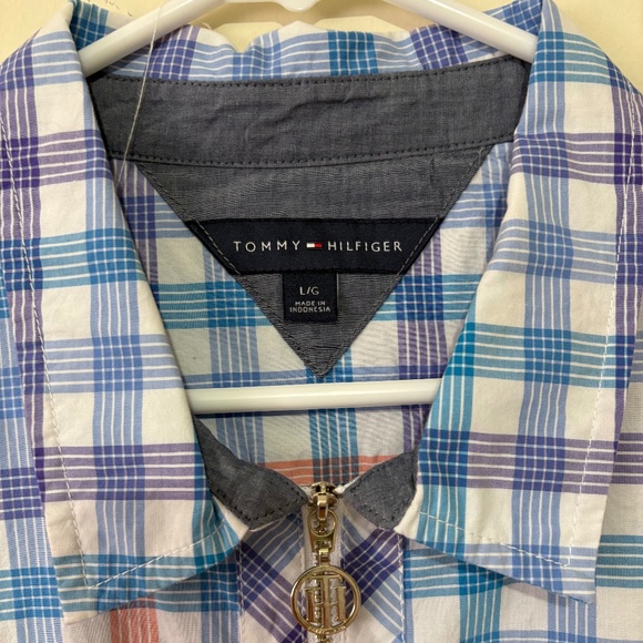 Tommy Hilfiger Plaid Zip Top - Picture 2 of 3